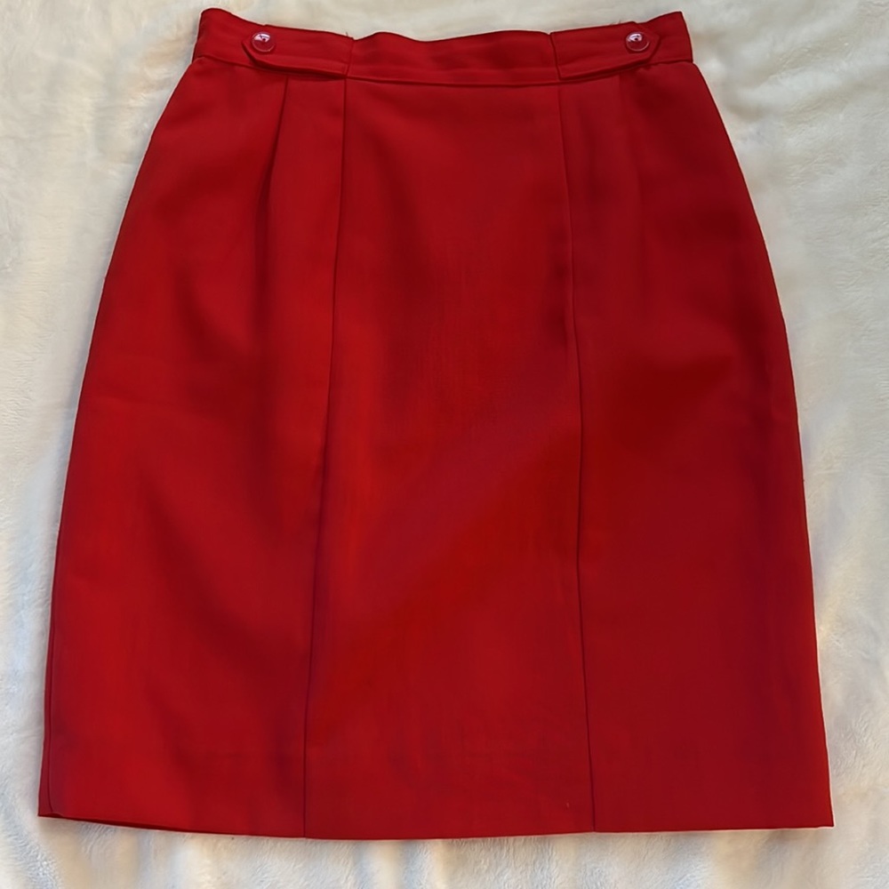St. Michael Vintage Red Skirt Size 12